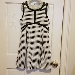 Girls Size 10 Black & White Dress